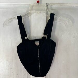 No Boundaries Black Camisole with Silver Accents